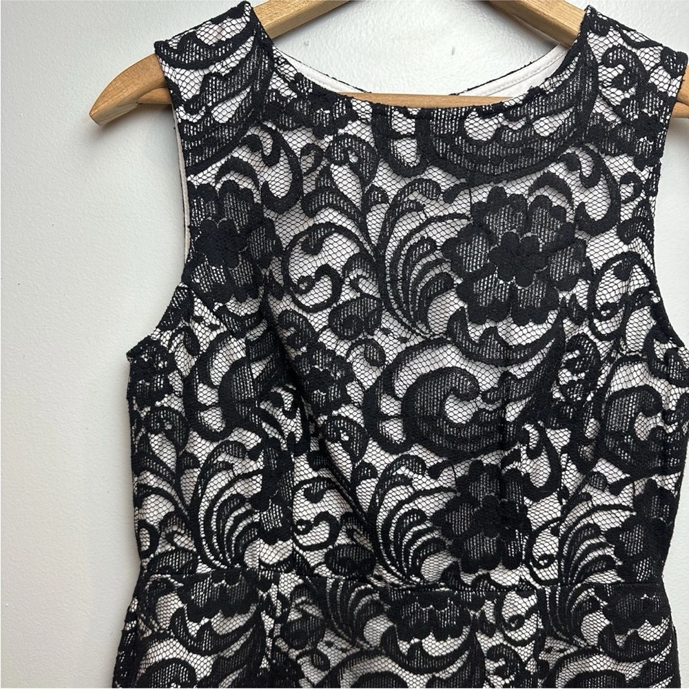 The Limited Lace Sheath Dress Black White Formal Wedding Event Size 10 NWT $108 - Picture 2 of 16